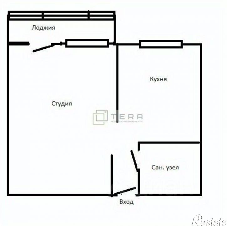 1-комн квартира улица Мира, 1,  д. 1