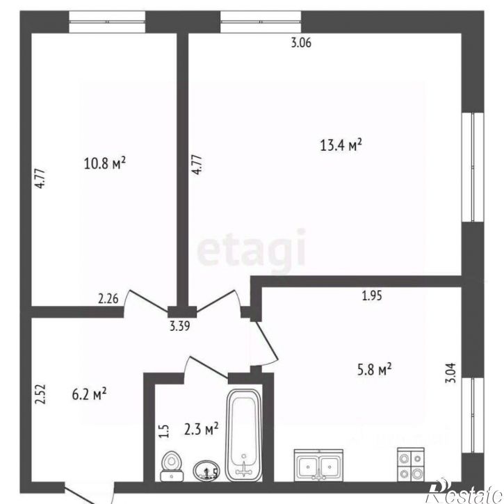 2-комн квартира улица Пушкина, 50,  д. 50