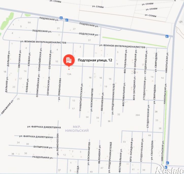 Земельный участок ул Подгорная, 12,  д. 12