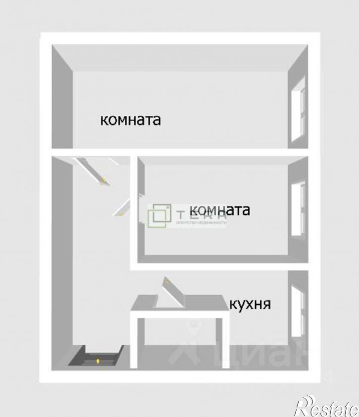 2-комн квартира улица Ворошилова, 28Б,  д. 28Б