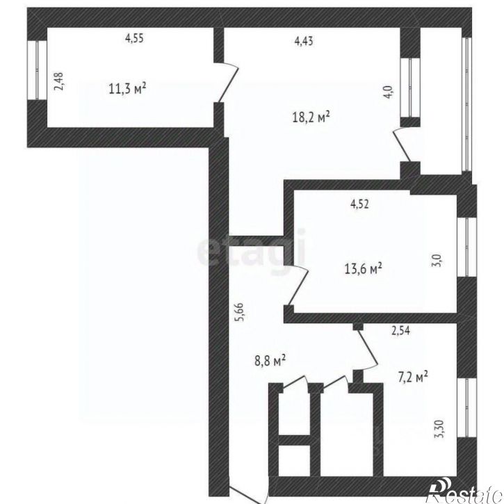 3-комн квартира улица Машиностроителей, 138,  д. 138