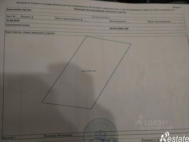 Земельный участок Архангельский район