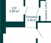 1-комн, 38 кв м, этаж 8/31 ул Комсомольская, 122 1