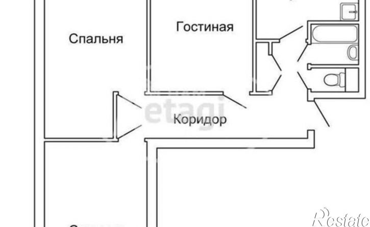 3-комн квартира ул Гагарина, 86,  д. 86