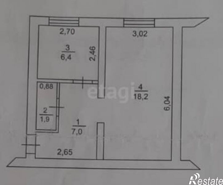 1-комн квартира пр-кт Ленина, 54А,  д. 54А