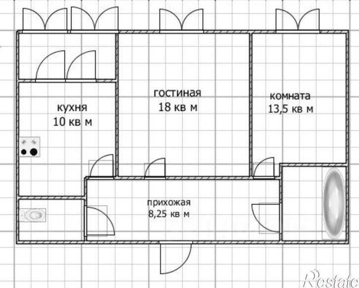 2-комн квартира Уфимский район, Миловка с.