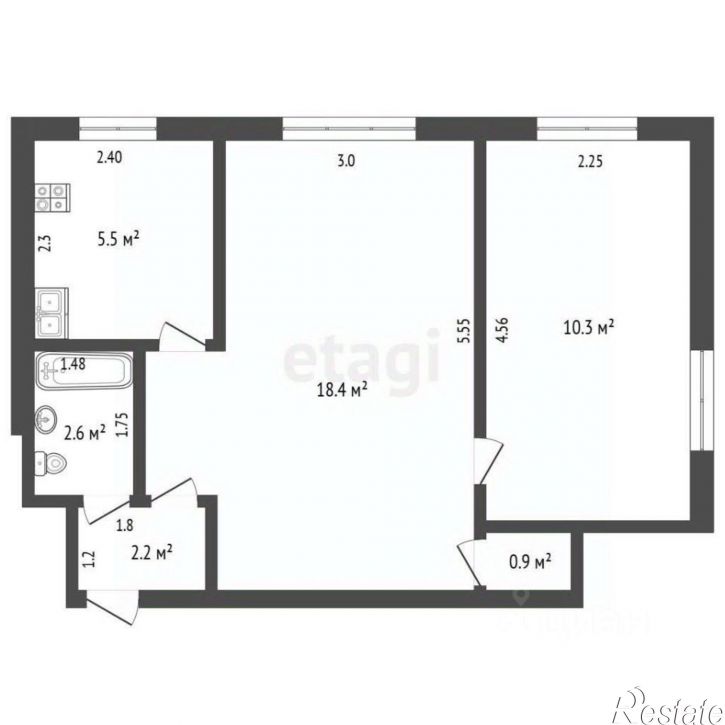 2-комн квартира ул Советская, 40а,  д. 40а
