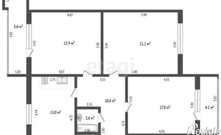 3-комн квартира Стерлитамак, улица 23 Мая, 34Б