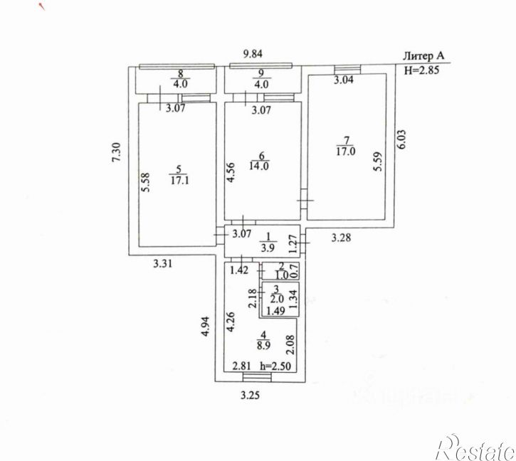 3-комн квартира ул Кузнецовская поляна, 1,  д. 1
