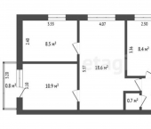 4-комн, 61кв м, этаж 3/5 ул Худайбердина, 147