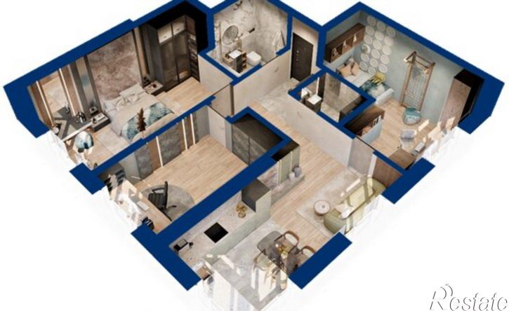 3-комн квартира в новом доме Уфа, Сипайловская улица, 31