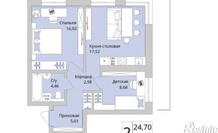 2-комн квартира в новом доме Уфа, Сипайловская улица, 31