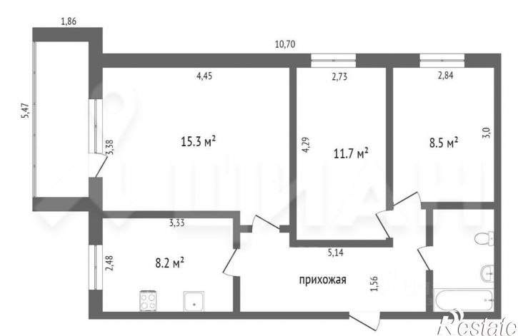 3-комн квартира Садовая улица, 25,  д. 25
