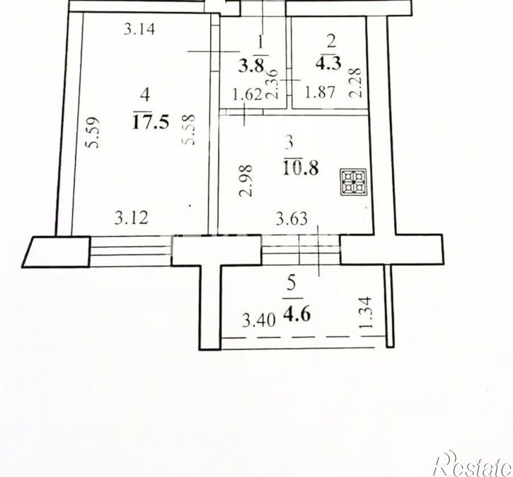 1-комн квартира