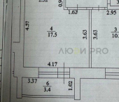 1-комн, 43кв м, этаж 11/14 улица Академика Ураксина, 3
