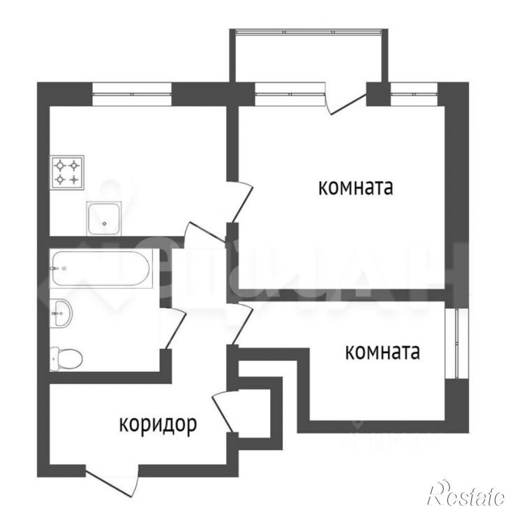 2-комн квартира мкр 32-й, 37,  д. 37