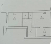 2-комн, 48кв м, этаж 5/5 Бульварная улица, 11