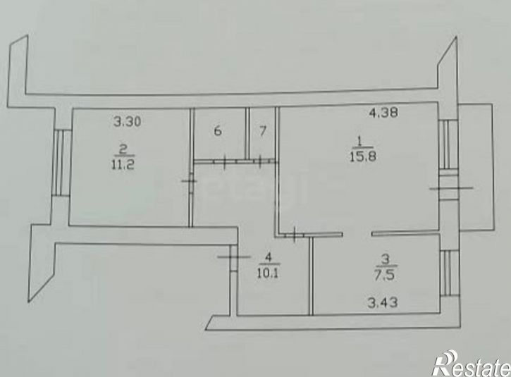2-комн квартира Бульварная улица, 11,  д. 11