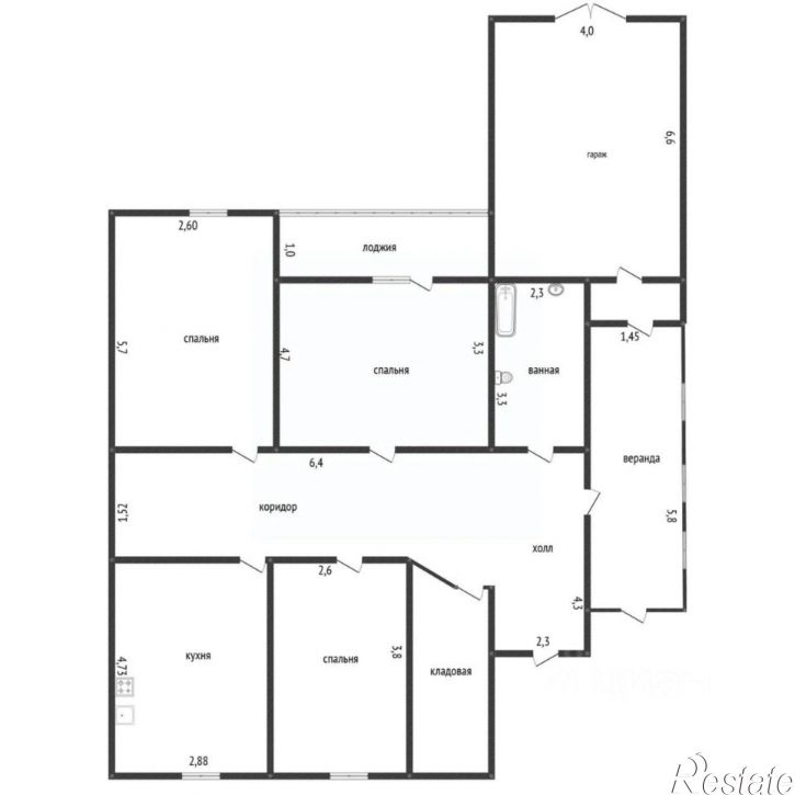 3-комн квартира Уральская улица, 42,  д. 42