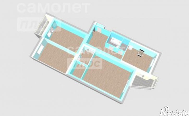 3-комн квартира Уфа, улица Достоевского, 73/1