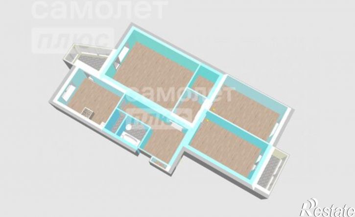 3-комн квартира Уфа, улица Достоевского, 73/1