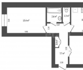2-комн, 49кв м, этаж 2/5 Стерлитамак, Советская улица, 81