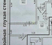 2-комн, 55кв м, этаж 15/18 ул Ферина, 31