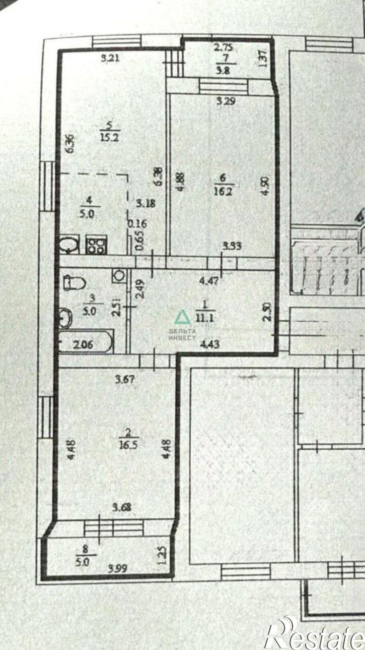 3-комн квартира ул Дорожная, 13,  д. 13