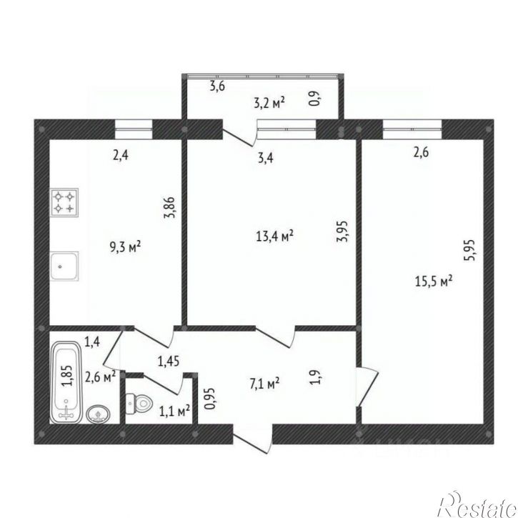 2-комн квартира ул Карла Маркса, 149,  д. 149