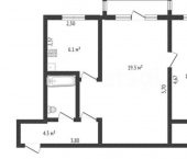 2-комн, 41кв м, этаж 4/5 пр-кт Нефтяников, 13