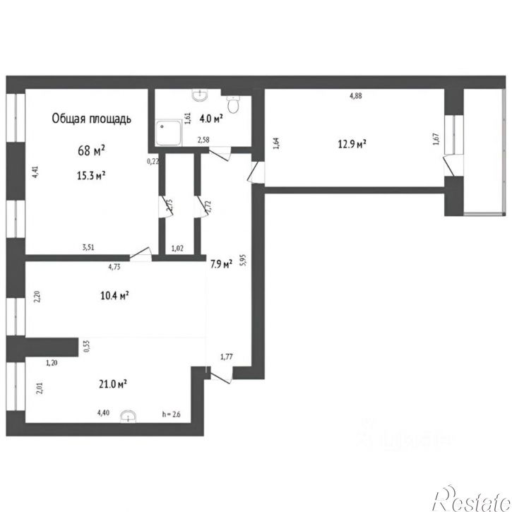 3-комн квартира Индустриальное шоссе, 12,  д. 12