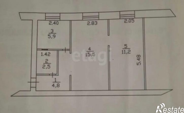 1-комн квартира ул Софьи Ковалевской, 10а,  д. 10а