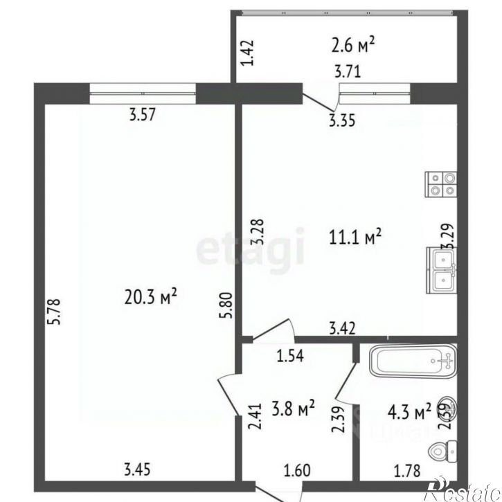 1-комн квартира Гафурийский район