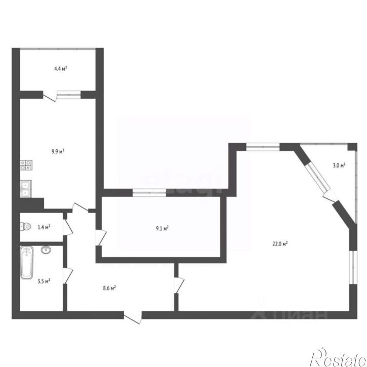 2-комн квартира ул Мира, 148а,  д. 148а