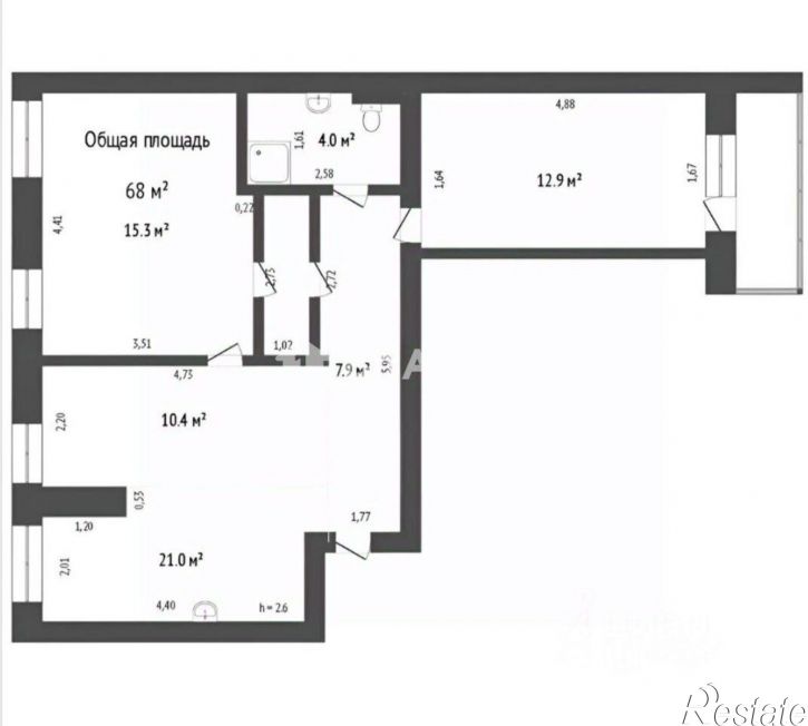 3-комн квартира Стерлитамак
