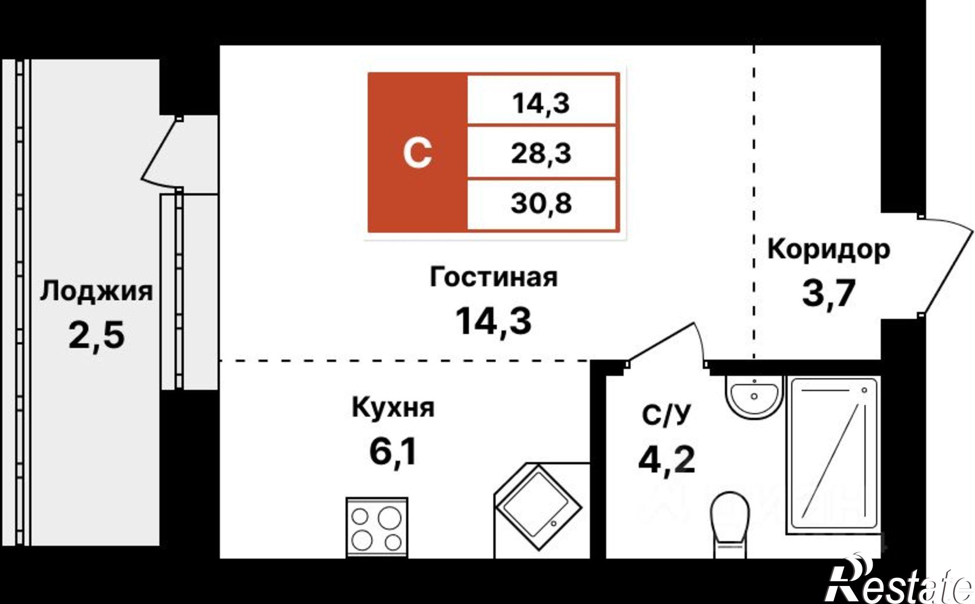 Купить квартиру за 5 051 200 рублей на Уфа, совхоз Цветы Башкирии