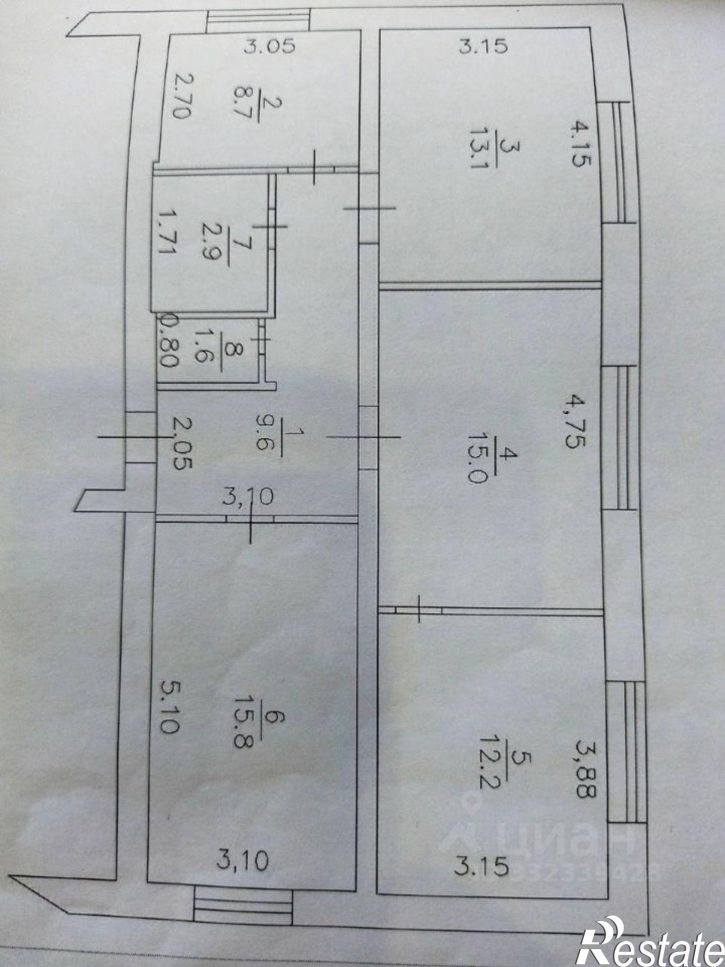 4-комн квартира ул Пролетарская, 31,  д. 31