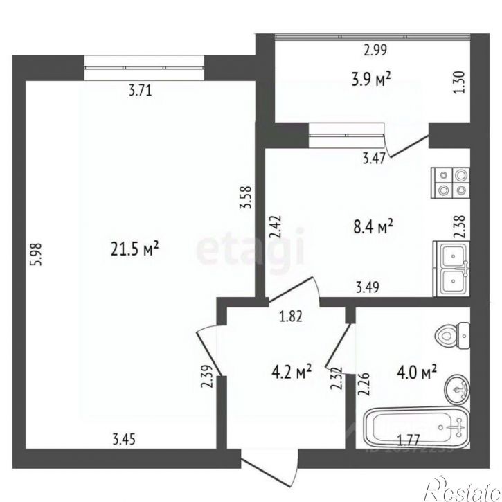 1-комн квартира ул Лазурная, 33,  д. 33