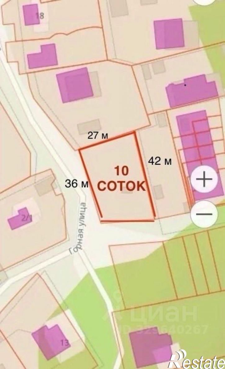 Земельный участок ул Победы, 23,  д. 23