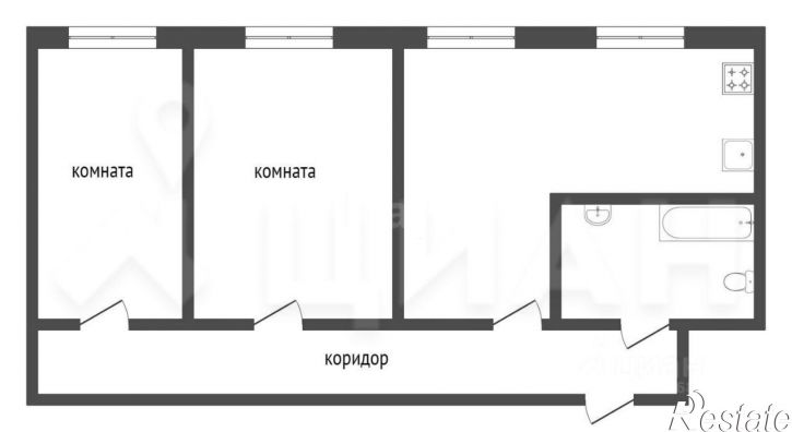 3-комн квартира ул Фестивальная, 11,  д. 11