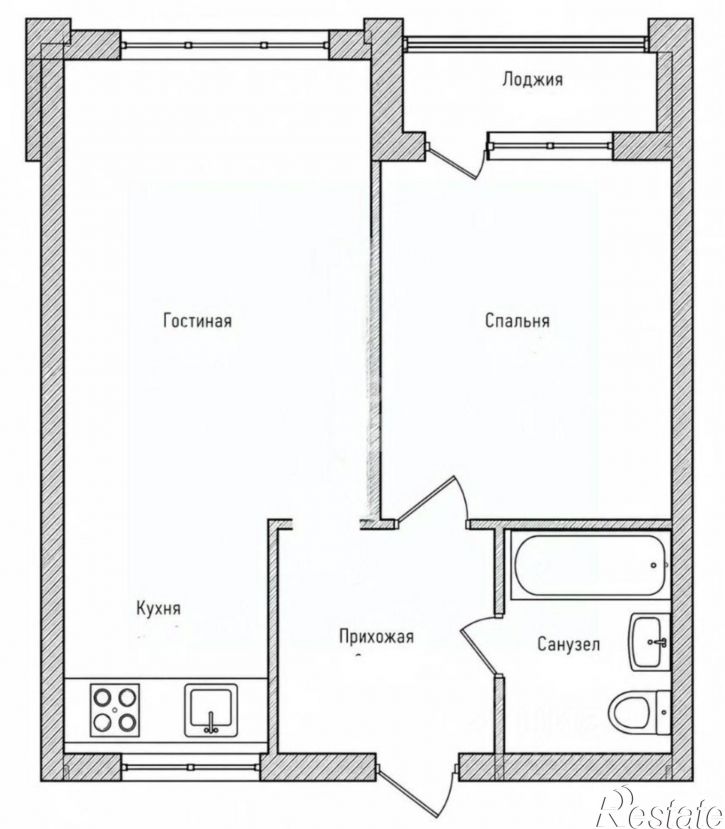 1-комн квартира Уфа г., Демский, Яркий б-р.