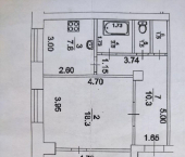 2-комн, 56кв м, этаж 5/6 ул Карла Маркса, 83