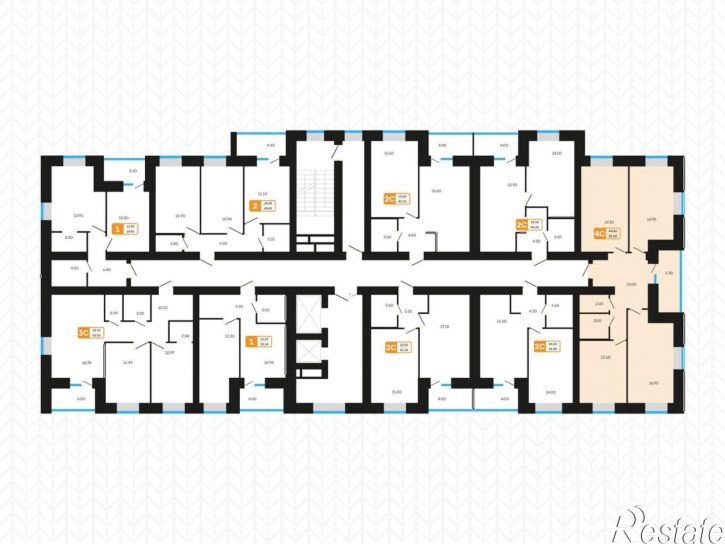 4-комн квартира в новом доме пер Луначарского, 5,  д. 5