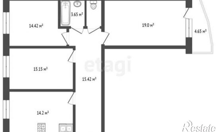 3-комн квартира Стерлитамак, улица 7 Ноября, 101