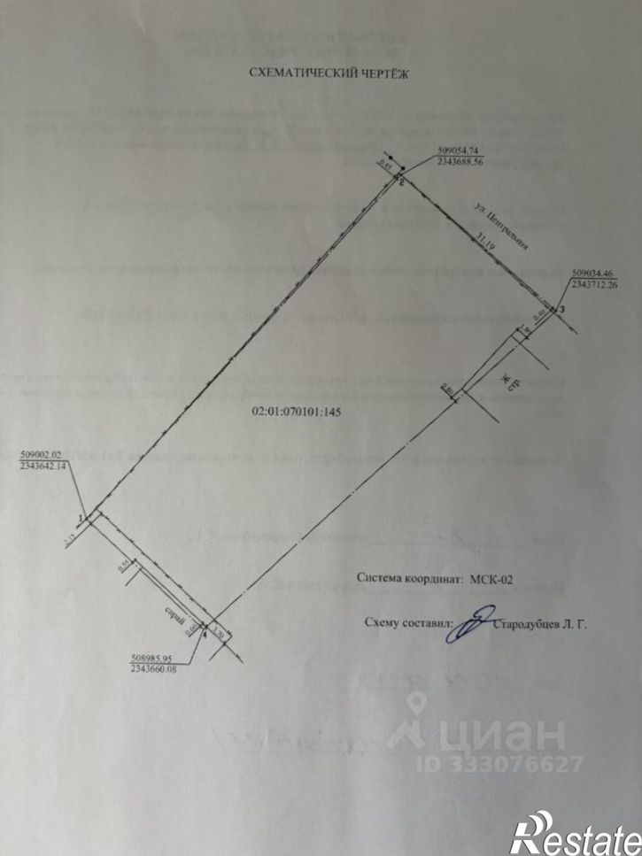 Земельный участок ул Центральная
