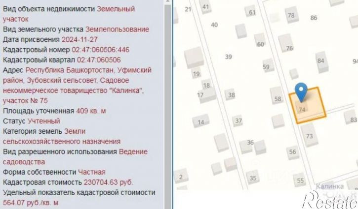 Земельный участок Уфимский район