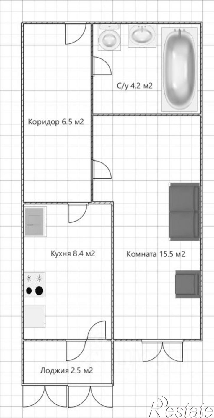 1-комн квартира Уфа г., Кировский