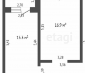 2-комн, 51кв м, этаж 4/9 Стерлитамак, улица Гоголя, 163