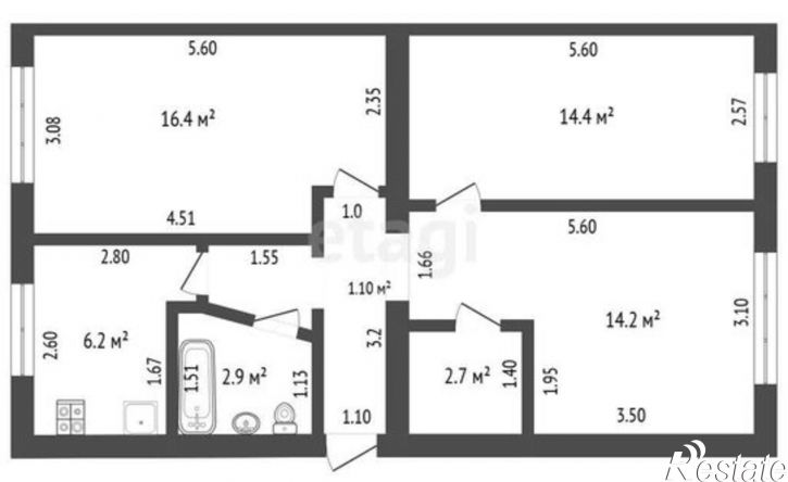 3-комн квартира Стерлитамак, улица Артёма, 17