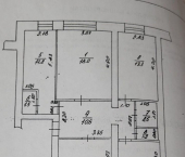 4-комн, 76кв м, этаж 2/5 ул Советская, 1